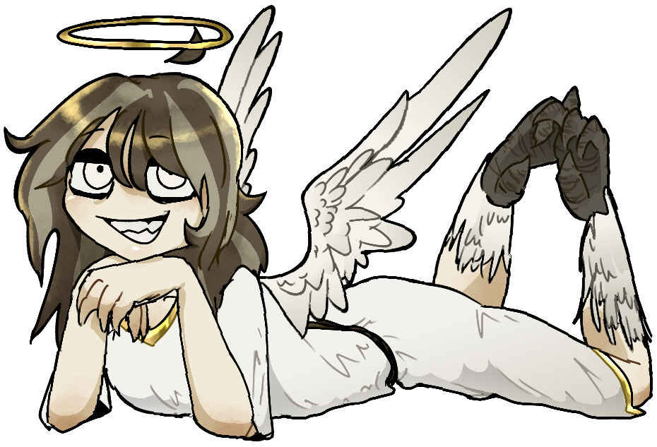 Charles lying on the box